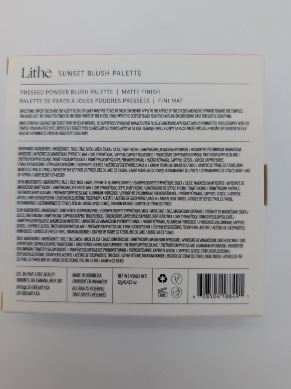 Lithe Beauty Sunset Blush Face Palette Quad - Picture 5 of 6